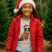 T-Shirt Merry Woofmas Border Collie Christmas