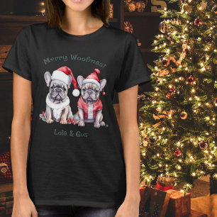 T-shirt Merry Woofmas Père Noël Chien de Noël