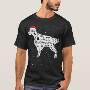 T-shirt Merry Xmas English Setter Dog Christmas