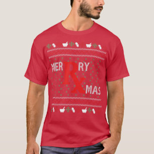 T-shirt Merry Xmas Pharmaciens de Noël laid Pharmacie Tec