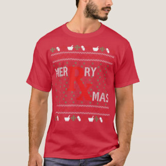 T-shirt Merry Xmas Pharmaciens de Noël laid Pharmacie Tec