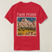 T-shirt Merveilles dans Twin Peaks Mountain Randonnées TSh (Design devant)