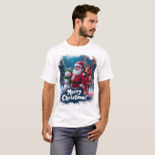 T-shirt Merveilles de Noël joyeuses (Devant entier)