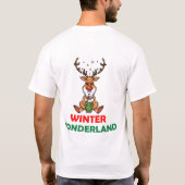 T-shirt Merveilles hivernales Cute Deer (Dos)