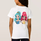 T-Shirt Merveilles : Tee quotidienne de filles (Dos)