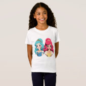 T-Shirt Merveilles : Tee quotidienne de filles (Devant entier)