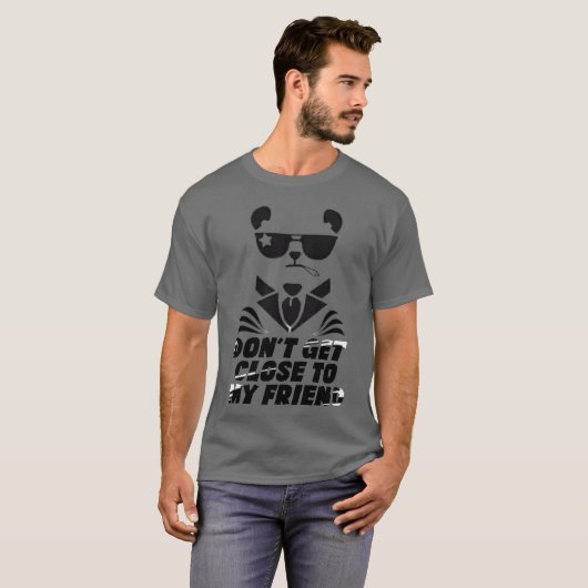 T-shirt Merveilleux chien avec Dont approchez mon ami gir (Devant entier)