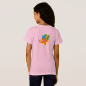 T-shirt merveilleux de filles de fleurs de danse (Dos entier)