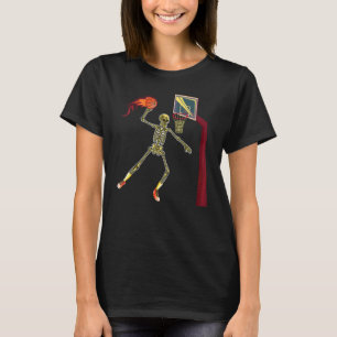 T-shirt Merveilleux Score Squelette Tir Basket-ball Hallow