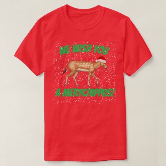 T-shirt Merychippus de Noël (Design devant)