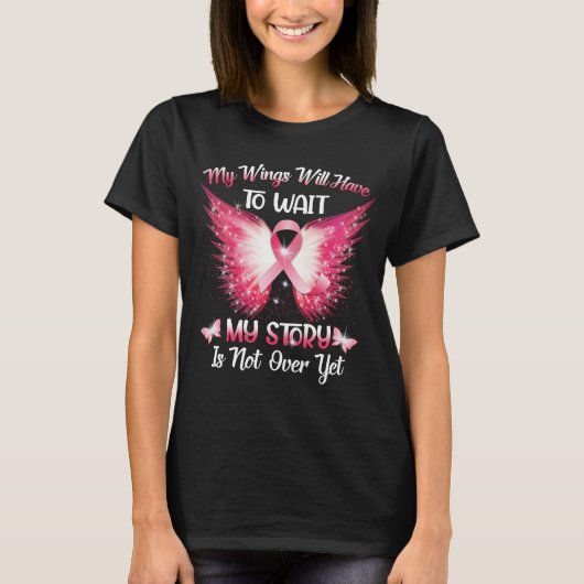 T-shirt Mes ailes devront attendre que mon histoire ne soi (Devant)
