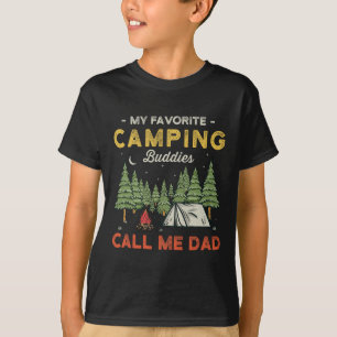 T-shirt Mes Amies De Camping Préférées Appelez-Moi Papa Fo