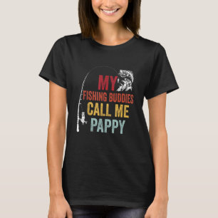 T-shirt Mes amis de pêche favoris appellent Pappy Fisherma