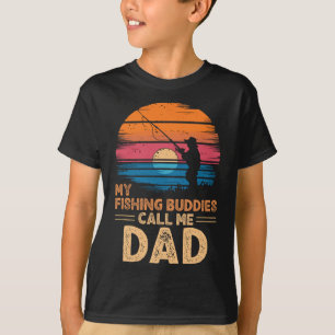 T-shirt Mes amis de pêche m'appellent Papa Retro Vintage G