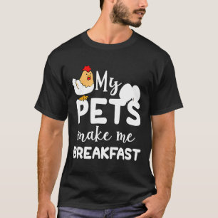 T-shirt Mes animaux de compagnie me font petit déjeuner po
