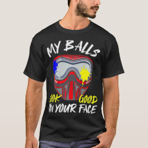 T-shirt Mes Boules Ont L'Air Bien Sur Votre Visage Drôle P