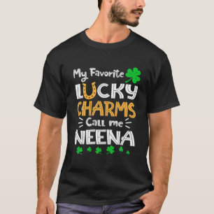 T-shirt Mes Charmes Chanceux Favoris Appelez-Moi Neena Fun