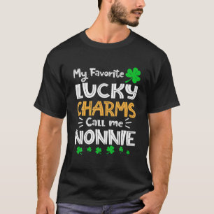 T-shirt Mes Charmes Chanceux Favoris Appelez-Moi Nonnie Fu