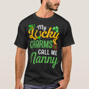 T-shirt Mes Charmes Chanceux M'Appelent Nanny Jour de la S