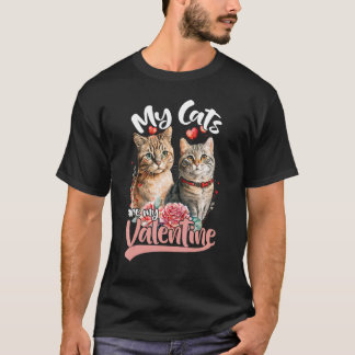 T-shirt Mes chats sont mes chats de la Saint-Valentin Prop