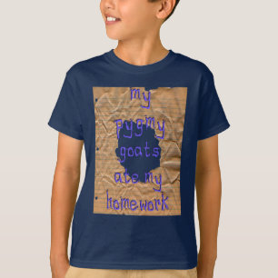 T-shirt Mes chèvres pygméennes ont mangé mon travail