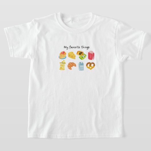 T-shirt Mes choses préférées (Poser)
