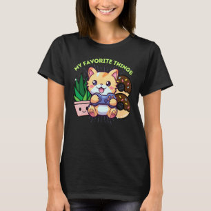 T-shirt Mes choses préférées Chasseur de plantes de jeux v