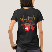 T-shirt Mes choses préférées en Suisse amusantes (Dos)