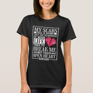 T-shirt Mes cicatrices racontent une histoire Open Heart C