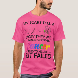 T-shirt Mes cicatrices racontent une histoire Sensibilisat