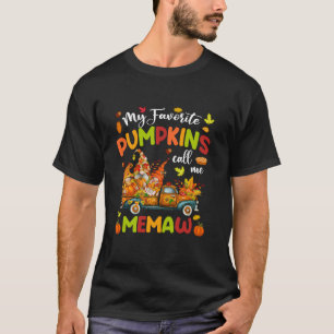 T-shirt Mes Citrouilles préférés m'appellent Memaw Truck T
