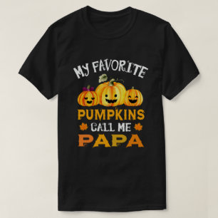 T-shirt Mes Citrouilles préférés m'appellent Papa Funny Ha