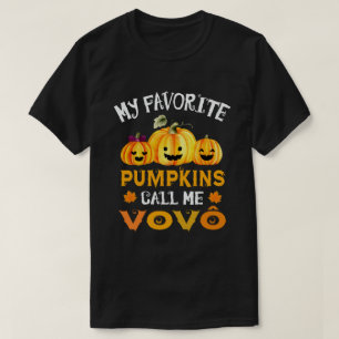 T-shirt Mes Citrouilles préférés m'appellent Vovo Funny Ha