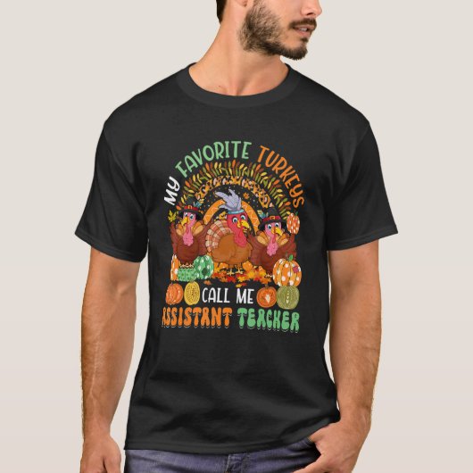 T-shirt Mes clés préférées Appelez-moi Assistant Enseignan (Devant)