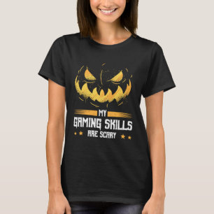 T-shirt Mes Compétences De Jeu Sont Halloween Effrayant Po