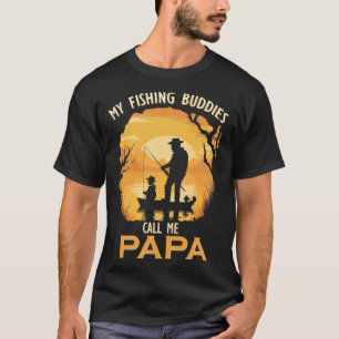 T-shirt Mes Copains de Pêche M'appellent Papa