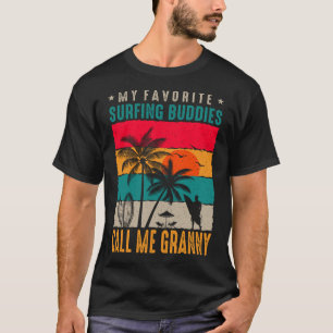 T-shirt Mes copains préférés de surf M'APPELLE GRANNY Vint