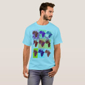 T-shirt Mes couleurs BEAU AFRIQUE Carte couleurs (Devant entier)