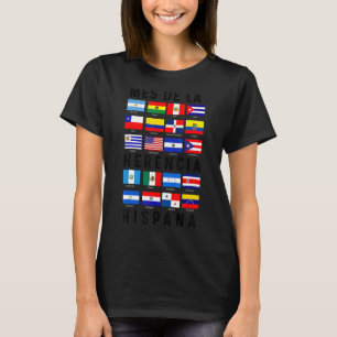 T-shirt Mes de la Herencia Hispana Camiseta Latino Pride F