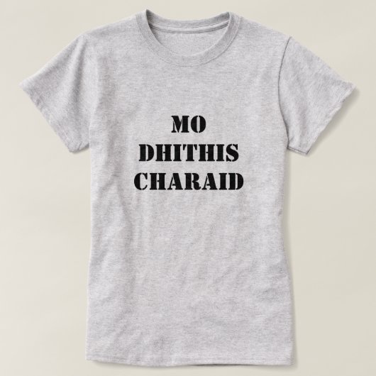 T-shirt mes deux amis | mo dhithis charaid (Design devant)