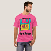 T-shirt Mes disquettes cloud Style 90s (Devant entier)