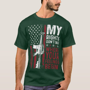 T-shirt Mes droits ne s'arrêtent pas là où vos sentiments