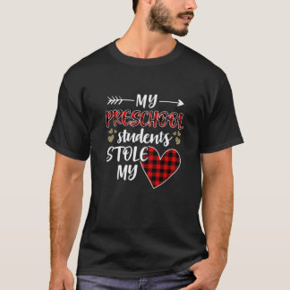 T-shirt Mes élèves de maternelle ont volé mon cœur Joyeuse