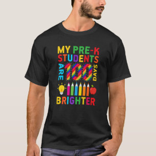 T-shirt Mes élèves de maternelle sont 100 jours plus brill
