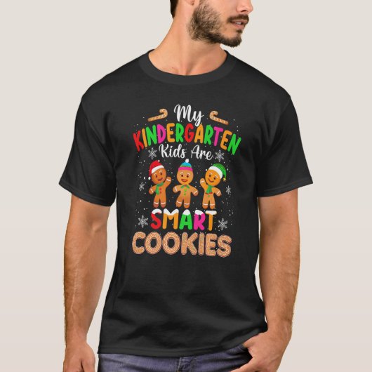 T-shirt Mes enfants de maternelle sont des biscuits de Noë (Devant)