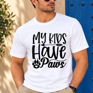 T-shirt Mes enfants ont des pattes-01