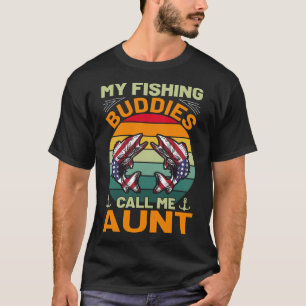 T-shirt Mes Épouses De Pêche M'Appelent AUNT Vintage