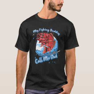T-shirt Mes Épouses De Pêche M'Appelent Papa