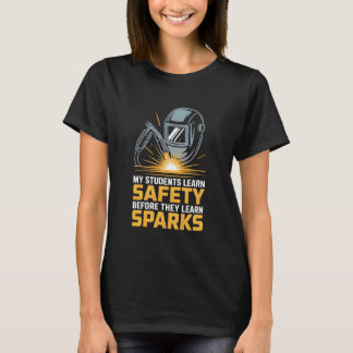 T-shirt Mes étudiants apprennent la sécurité avant le soud