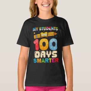 T-shirt Mes Étudiants Sont 100 Jours Enseignant Smarter